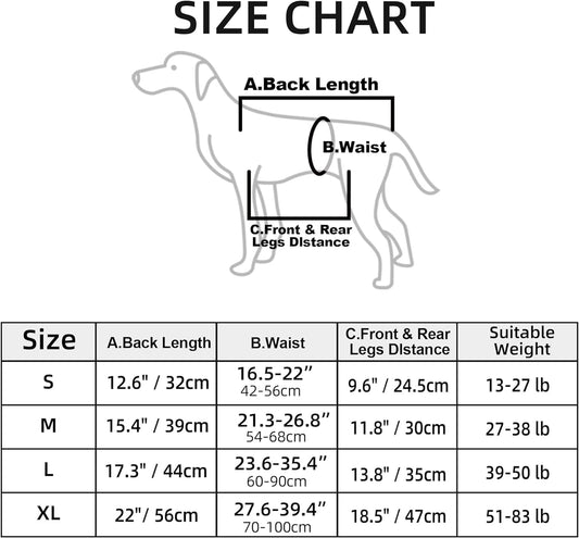 Dog Lifting Strap, Adjustable Sling for Elderly Dogs with Joint Injury and Arthritis, Dog Shoulder Strap for V1259-DP01-A-4214
