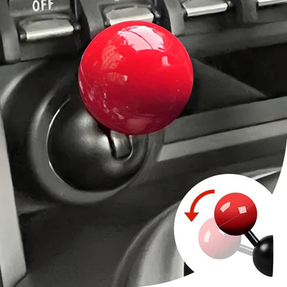 Car Push Start Button Cover, Engine Start/Stop Joystick Ball, Universal Starter Decorative Accessories (Red) V1259-DP01-A-4216