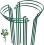 6 Pack Plant Support Stakes, Half-Round Plant Support, Green Plant Support Ring, Rust-Proof, Durable for V1259-DP01-A-4220