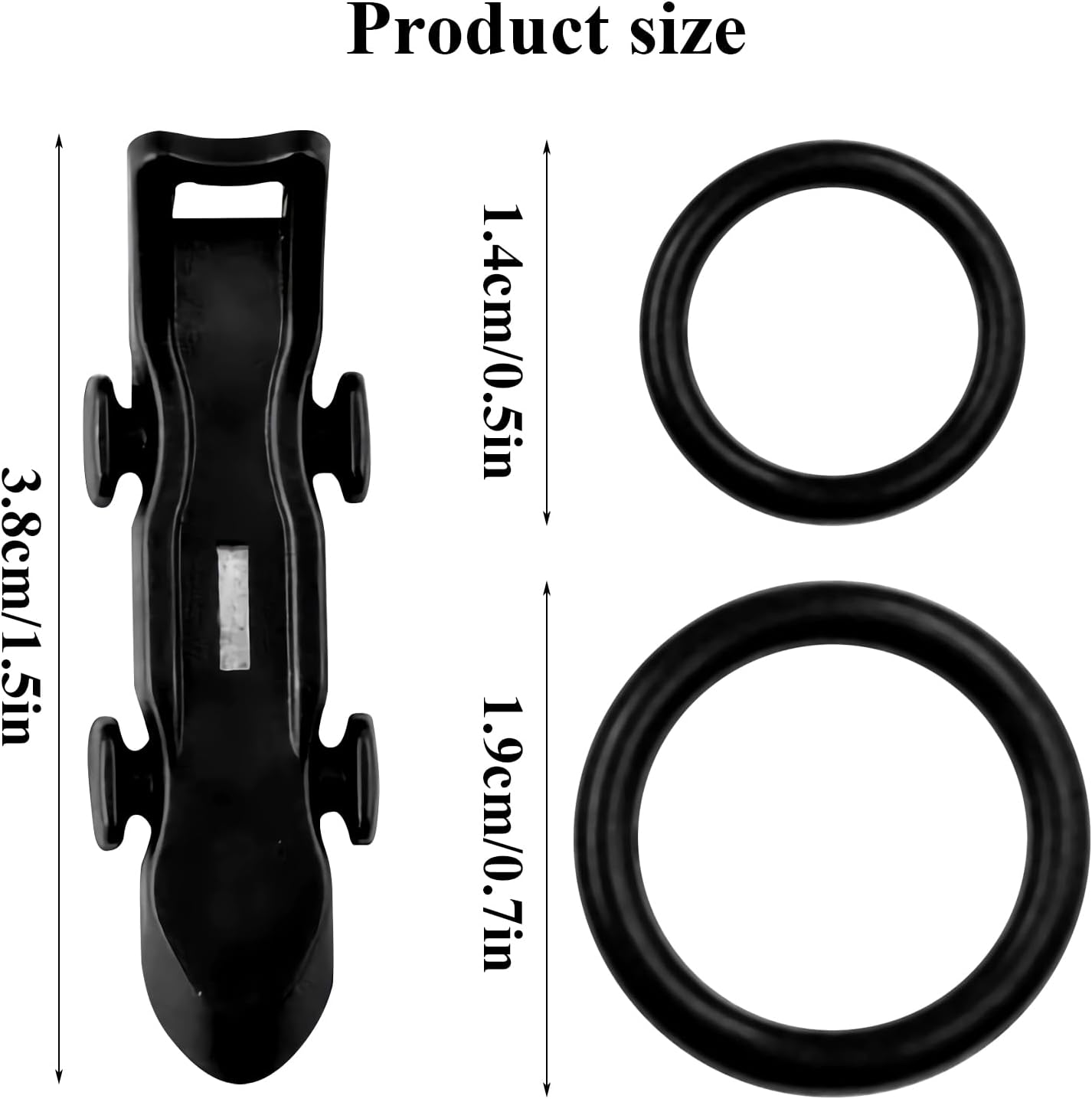 10PCS Lure Magnetic Hooker, Automatic Hook Keeper for Fishing Rod, Hook Holder with 2 Sizes Rubber Rings V1259-DP01-A-4246