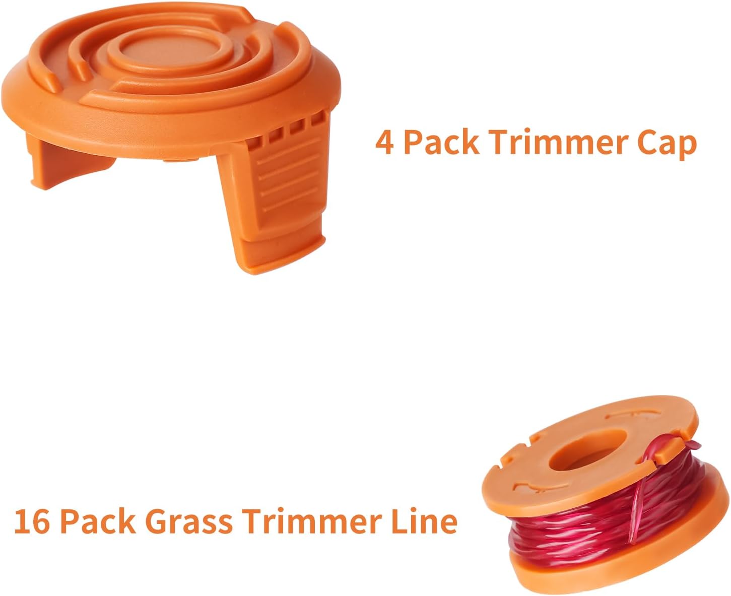20 Pack Trimmer Spool Line for Worx, WA0010 Edger Spools Replacement for Worx, 0.065 inch Trimmer Line V1259-DP01-A-4265