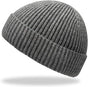 Trawler Beanie Watch Hat Roll up Edge,Winter Warm Knit Caps Fisherman Unisex V1259-DP01-A-4278