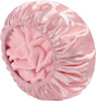Terry Lined Shower Cap,Triple Layer Large Cap for Women,Shower Cap Reusable Waterproof,Long Thick Hair(Pink) V1259-DP01-A-4282