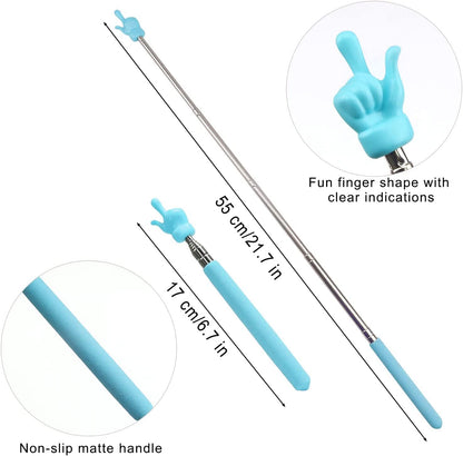 4 Pcs Telescopic Teachers Pointer, Extendable Whiteboard Finger Pointer Stick, Mini Retractable Classroom V1259-DP01-A-4299