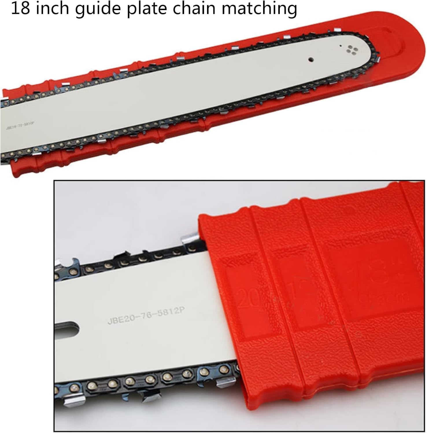 1 Pcs Plastic Durable Chain Saw Bar Protective Cover, Chainsaw Protective Scabbard Guard 12" 16" 18" 20" V1259-DP01-A-4306