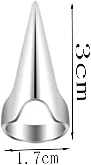 10 pcs Hair Parting Ring Alloy Beard Braiding Silver, Hair Selection Tool, Hair Coloring,Hair Finger Parting V1259-DP01-A-4310