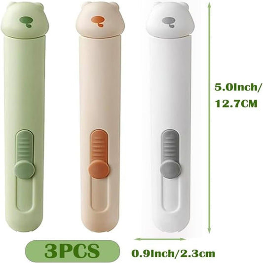 3 Pcs 3 in 1 Automatic Needle Threaders and Seam Ripper with Stainless Steel Blade for Hand Sewing, Knitting, V1259-DP01-A-4313