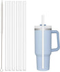 Replacement Straw Compatible with Stanley 40 oz 30 Cup Tumbler, 6 Pack Reusable Cleaning Brush, Plastic, V1259-DP01-A-4333