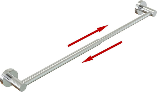 Towel Bar - Adjustable 304 Stainless Steel Holder for Bathroom (11.8inch-22.6inch) Sturdy and Rustproof Wall V1259-DP01-A-4342