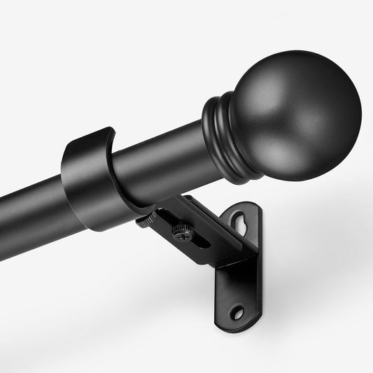 Curtain Rods for Windows 16 to 48 Inches, Rod Max Adjustable Length of 60 IN, 1" Diameter Drapery Round V1259-DP01-A-4347