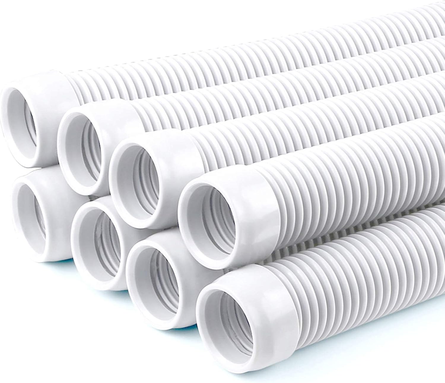 Vacuum Hose/Replacement Pool Hose -1.5" 8 Hoses for Pool,Spa White - V1259-DP01-A-4351