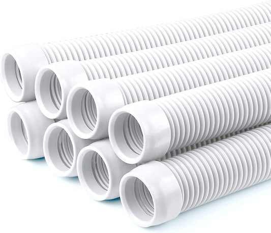 Vacuum Hose/Replacement Pool Hose -1.5" 8 Hoses for Pool,Spa White - V1259-DP01-A-4351