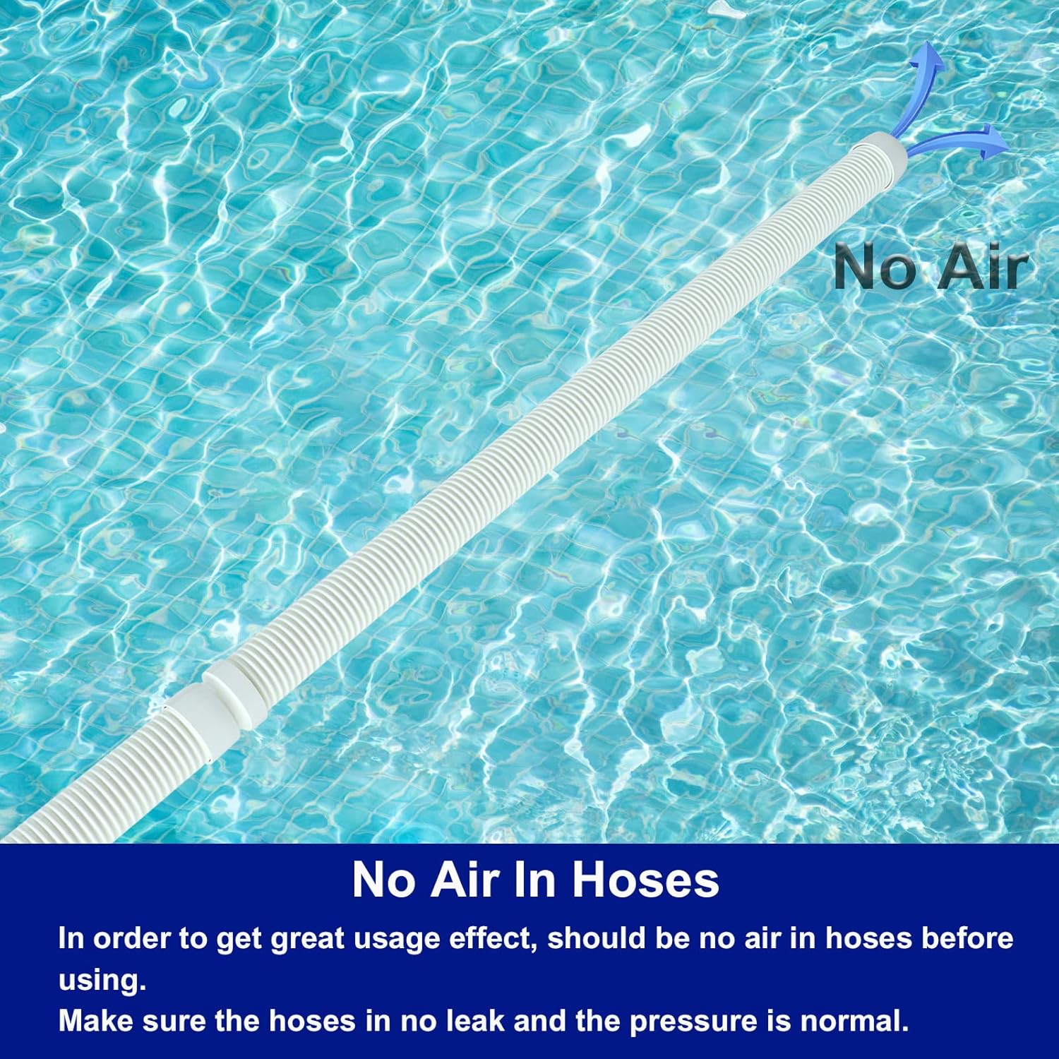 Vacuum Hose/Replacement Pool Hose -1.5" 8 Hoses for Pool,Spa White - V1259-DP01-A-4351