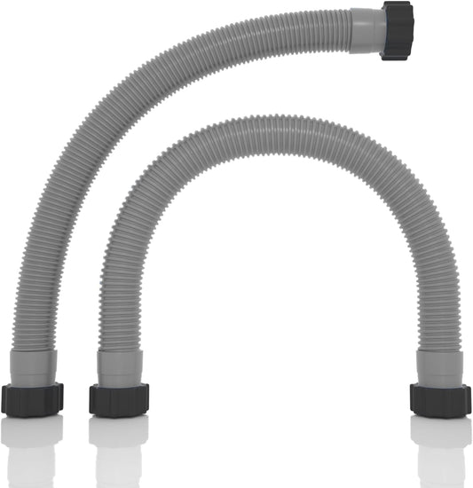 1.5" x 20" Pool Hose Replacement, Pack of 2 - Compatible with Above Ground Pools Filter Pump Hoses, Sand V1259-DP01-A-4352