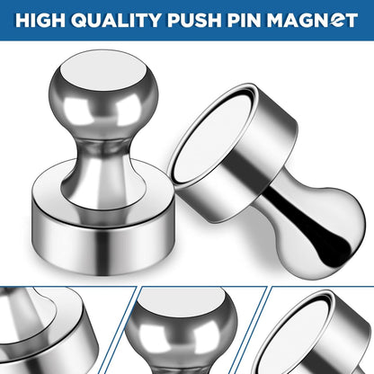 90Pcs Refrigerator Magnets - Strong Neodymium Fridge for Whiteboard, Metal Push Pin Magnets, Ideal Kitchen, V1259-DP01-A-4374