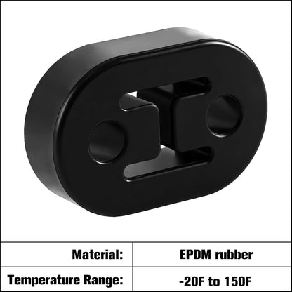 Rubber Exhaust Hanger, Muffler System, Heavy Insulator Support Bushing Installation, 2 Holes 0.47 Inch, V1259-DP01-A-4381