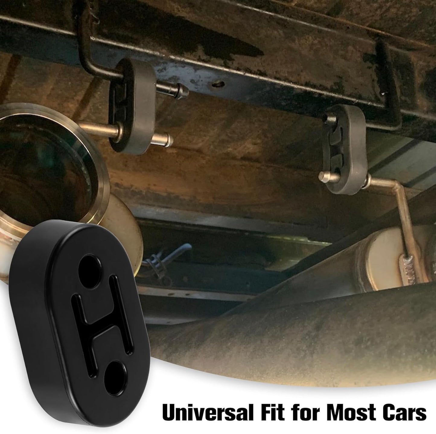 Rubber Exhaust Hanger, Muffler System, Heavy Insulator Support Bushing Installation, 2 Holes 0.47 Inch, V1259-DP01-A-4381