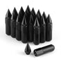20PCS M12X1.5 Wheel Lug Nuts, Cap Spiked Extended Tuner 60mm Aluminum Wheels Rims Nuts (Black) Black V1259-DP01-A-4404