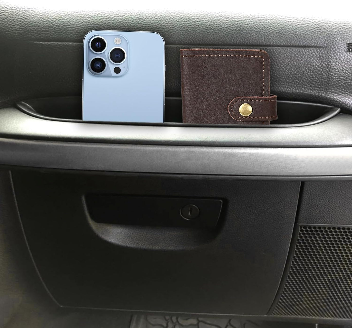 Passenger Storage Tray Organizer Grab Handle Box Compatible with 2011-2017 Jeep Wrangler JK JKU, Accessories, V1259-DP01-A-4407