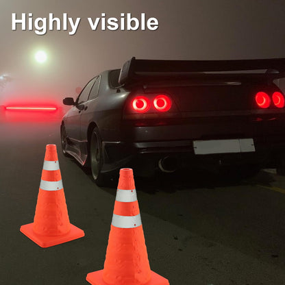 18 inch Traffic Cones, 2PCS Collapsible Orange Cones for Parking, Parking with Reflective Collars, Training V1259-DP01-A-4427