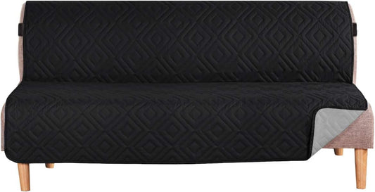 Futon Cover Reversible Sofa Slipcover Furniture Protector Water Resistant 2 Inch Wide Elastic Straps Bed Pets V1259-DP01-A-4440