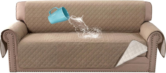 Sofa Cover, 100% Waterproof Slipcover Furniture Protector, Washable Couch Cover with Non-Skid Backing and V1259-DP01-A-4449