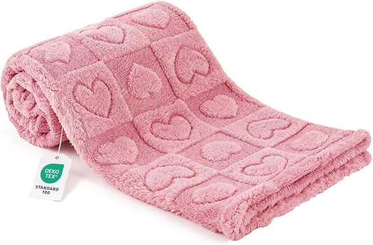 Pet Blanket for Dogs Cats, Ultra Soft Fuzzy Fleece 300GSM, Washable Small Dog Blanket, Premium Plush Puppy V1259-DP01-A-4478