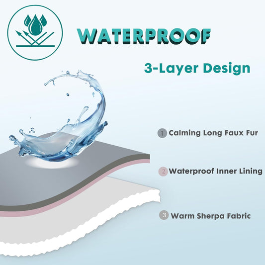 Waterproof Dog Blanket for Couch & Furniture Protection - Super Soft Reversible Throw Large Dogs Cats, V1259-DP01-A-4479