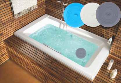 Bathtub Drain Stopper 3 Pack, 5inch Tub Cover, Silicone Bath Plug Essentials Flat Suction for Kitchen V1259-DP01-A-4488