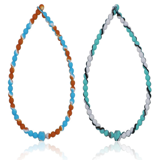 Chew Necklaces for Sensory Kids, 2 Pack Chewy Necklace Toys Reduces Stress and Anxiety, Kids with ADHD, V1259-DP01-A-4491