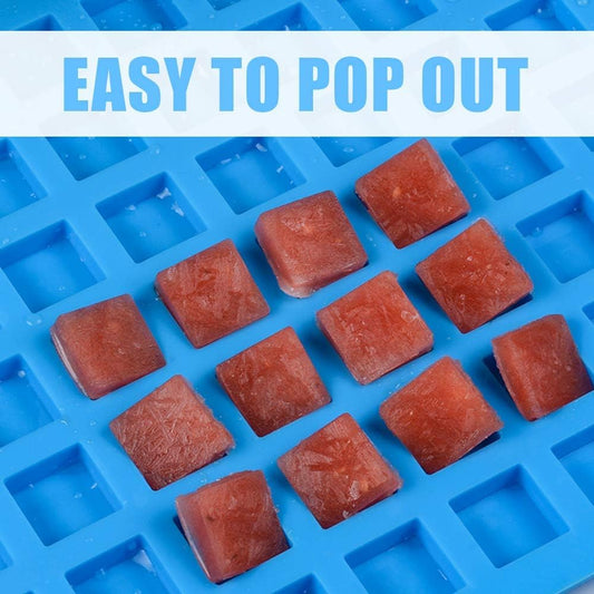 Square Silicone Candy Molds - Mini for Hard Candy, Chocolate, Gummy, Caramel, Ganache, Ice Cubes (2) V1259-DP01-A-4498