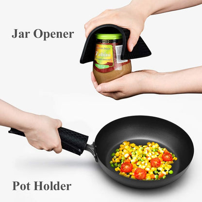 Silicone Trivet Mats Hot Mat - Pads Robust Non Slip Coasters Heat Resistant (Black) Black V1259-DP01-A-4505