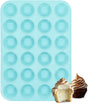 Silicone Mini Muffin Pan, 24 Cups Nonstick Cupcake Pan for Baking Muffin, Cupcake, Egg Bites, Fat Bomb, Light V1259-DP01-A-4516