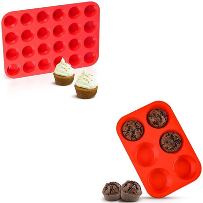 Mini Cupcake Pan & 3.5" Jumbo Muffin - V1259-DP01-A-4548