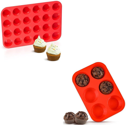 Mini Cupcake Pan & 3.5" Jumbo Muffin - V1259-DP01-A-4548