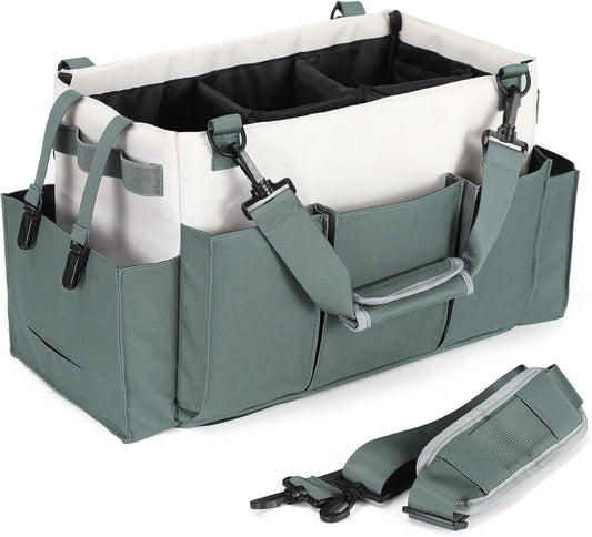 Cleaning Caddy Organizer with Handle, Wearable Bag for Supplies, Tote Shoulder and Waist Straps, Under Sink V1259-DP01-A-4588
