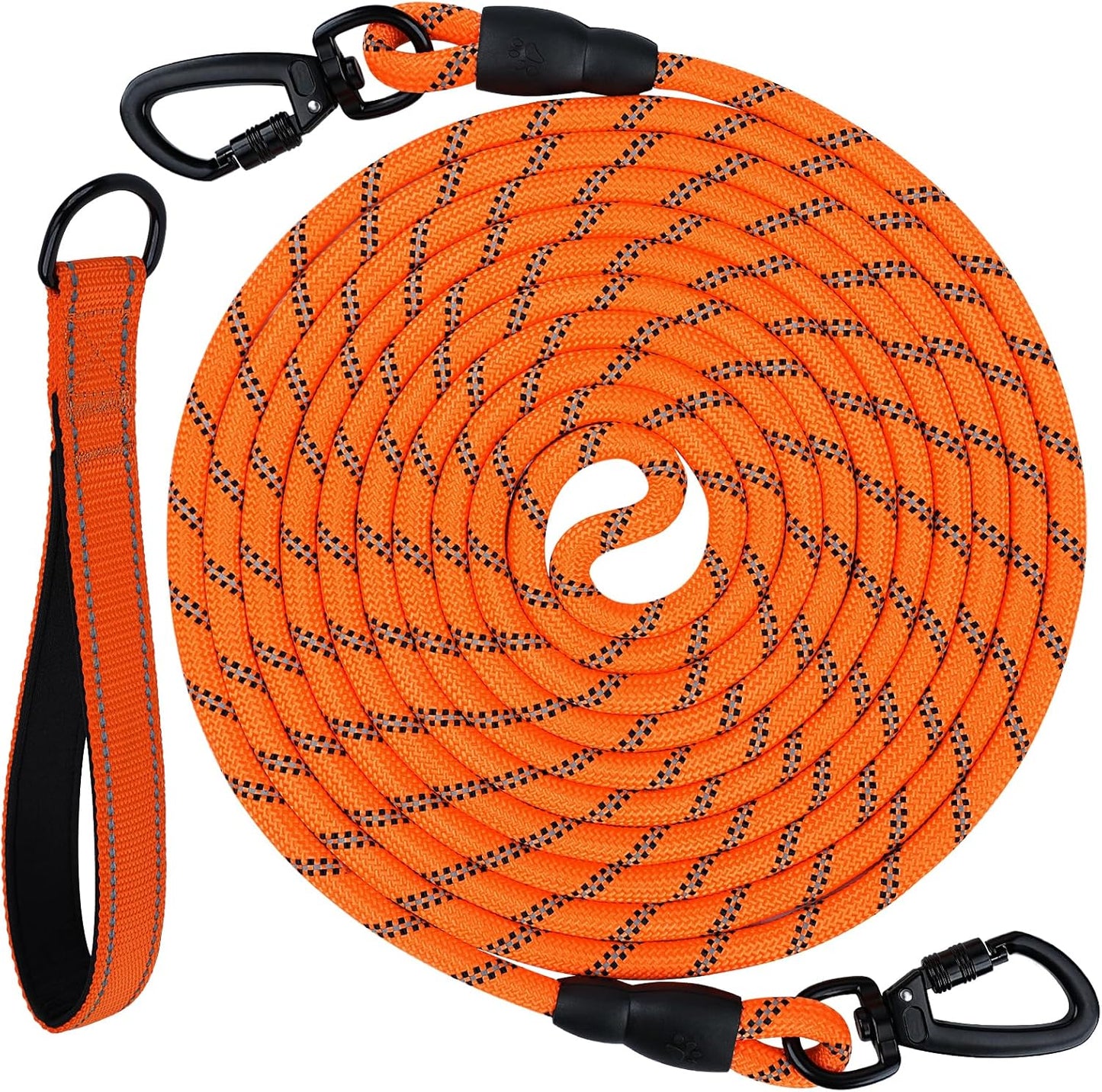 Long Leash for Dog with Removable Padded Handle, Heavy Duty Lead Large Medium Dogs, Reflective Training Play, V1259-DP01-A-4627