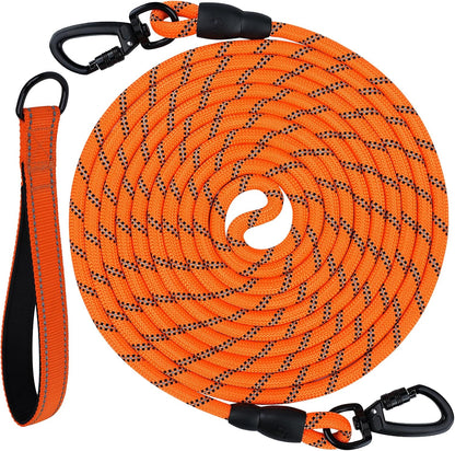 Long Leash for Dog with Removable Padded Handle, Heavy Duty Lead Large Medium Dogs, Reflective Training Play, V1259-DP01-A-4627