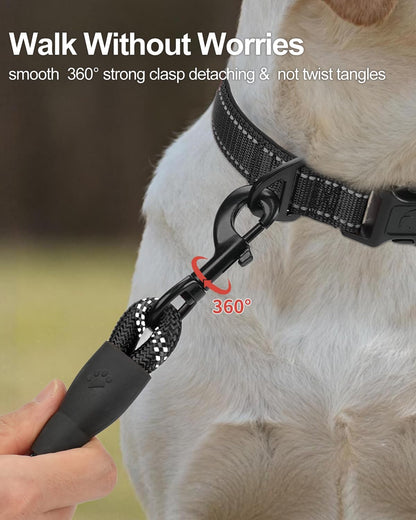 Dog Leash for Large Dogs, Heavy Duty Nylon Leashes with Comfortable Padded Handle and Highly Reflective V1259-DP01-A-4628