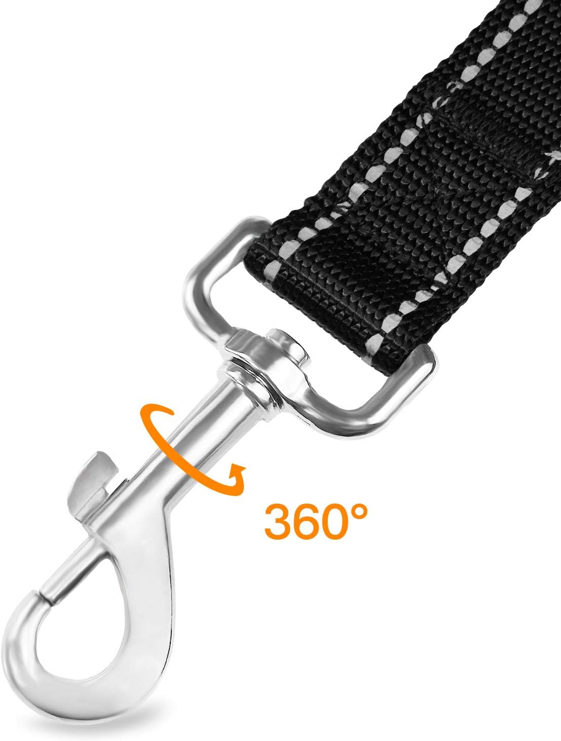 6FT x 1'' Dog Leash and Collar (18-28"), Reflective Soft Neoprene Padded Pet Collars Leashes for Extra Large V1259-DP01-A-4633