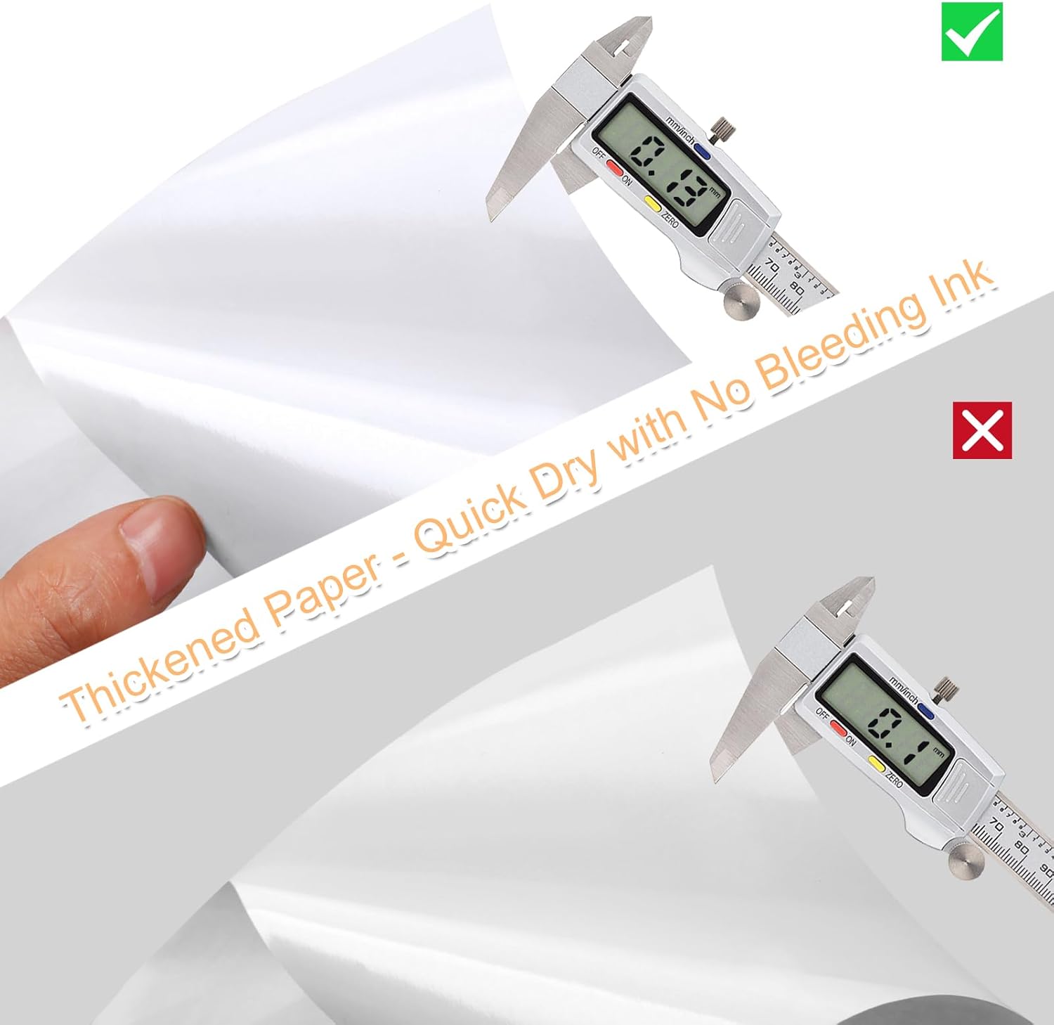 Printable Sticker Paper for Inkjet Printer, 40 Sheets 8.5"x11'' Matte Printer Full Sheet Labels Laser/Inkjet V1259-DP01-A-4647