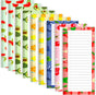9 Pack Magnetic Notepads for Refrigerator, Fruit Design Grocery List Pad Fridge, Full Magnet Back Shopping V1259-DP01-A-4652