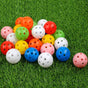 Practice Golf Balls 24 Pack, 42mm Plastic Balls, for Backyard, Training Swing Multicolor - V1259-DP01-A-4654