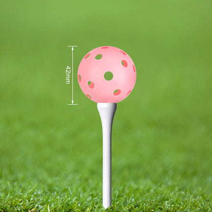 Practice Golf Balls 24 Pack, 42mm Plastic Balls, for Backyard, Training Swing Multicolor - V1259-DP01-A-4654