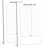 Grocery List Magnet Pad for Fridge, 2 Pack Magnetic Notepads Refrigerator, Full Back Shopping Lists, 60 V1259-DP01-A-4665