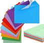 50 Pack Colored Envelope, 5x7 Envelopes, A7 Envelopes for Invitations, Printable Invitation Envelope V1259-DP01-A-4667