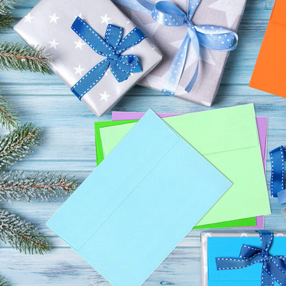 50 Pack Colored Envelope, 5x7 Envelopes, A7 Envelopes for Invitations, Printable Invitation Envelope V1259-DP01-A-4667