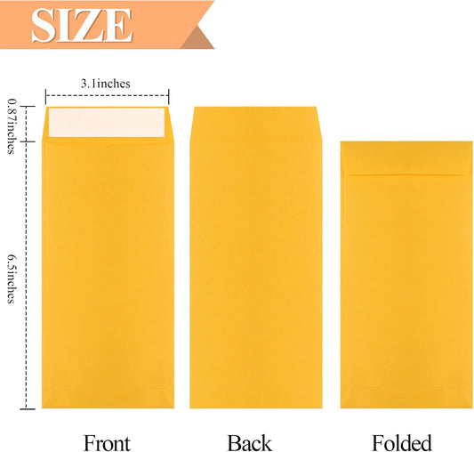 Cash Envelopes-120 Envelopes Money Saving Challenge, 3.2x6.6inch for Cash, Brown Kraft Paper Envelopes, V1259-DP01-A-4688