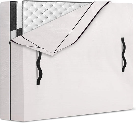 Mattress Bags for Moving and Storage with 8 Handles - Cover Heavy Duty, Strong Zipper Closure, Supplies & Bag V1259-DP01-A-4762