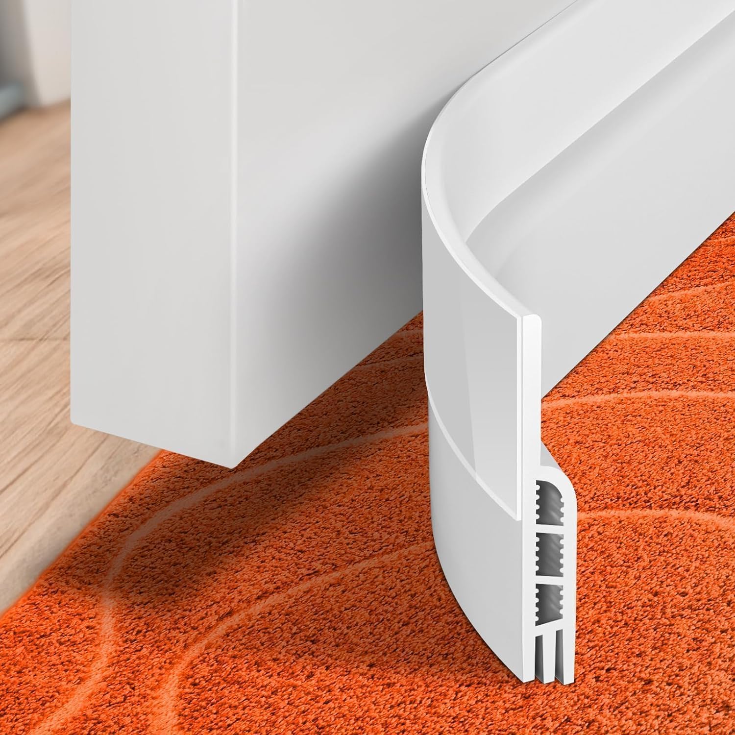 Door Draft Stopper Under Blocker Insulator Doors Sweep Weather Stripping Noise Sheets, Rolls & Strips Strong V1259-DP01-A-4765